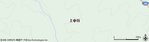 鳥取県南部町（西伯郡）上中谷周辺の地図