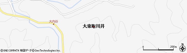 島根県雲南市大東町川井周辺の地図