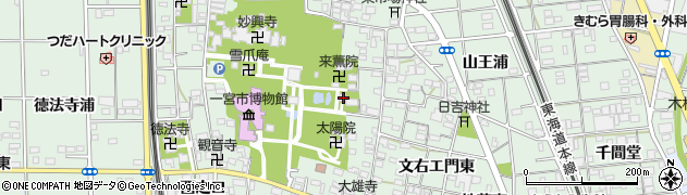 愛知県一宮市大和町妙興寺妙興寺境内周辺の地図