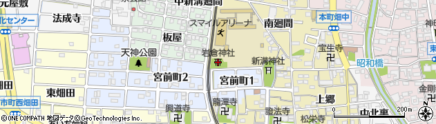 岩倉神社周辺の地図