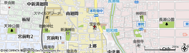 宝生寺周辺の地図