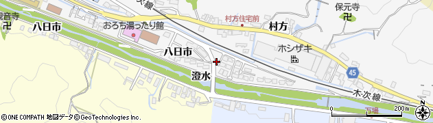 島根県雲南市木次町木次澄水周辺の地図