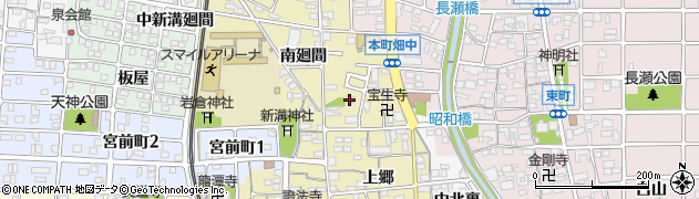 愛知県岩倉市本町（畑中）周辺の地図