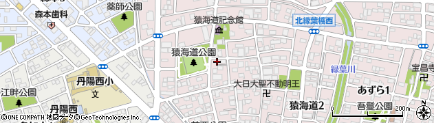 愛知県一宮市丹陽町猿海道六反田周辺の地図