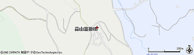 岡山県真庭市蒜山富掛田周辺の地図