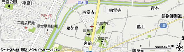 愛知県一宮市丹陽町重吉西堂寺周辺の地図