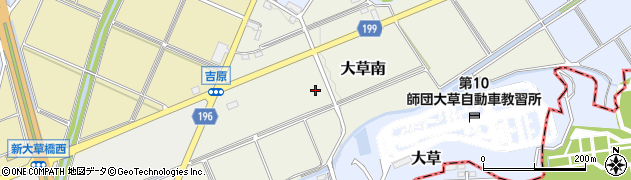 愛知県小牧市大草南周辺の地図