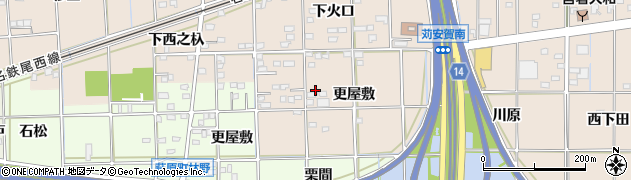 愛知県一宮市大和町苅安賀（更屋敷）周辺の地図
