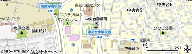 アリーナ薬局　中央台店周辺の地図