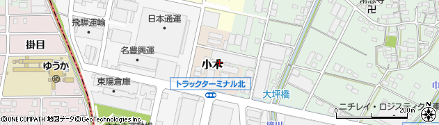 愛知県小牧市小木周辺の地図