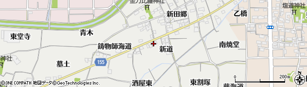 愛知県一宮市丹陽町重吉（新道）周辺の地図
