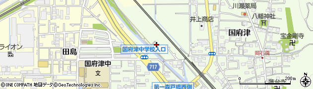 神奈川県小田原市国府津周辺の地図