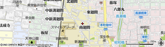 愛知県岩倉市本町南廻間周辺の地図