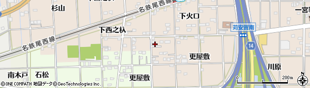 愛知県一宮市大和町苅安賀更屋敷2周辺の地図