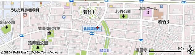 愛知県一宮市丹陽町猿海道（浪寄）周辺の地図