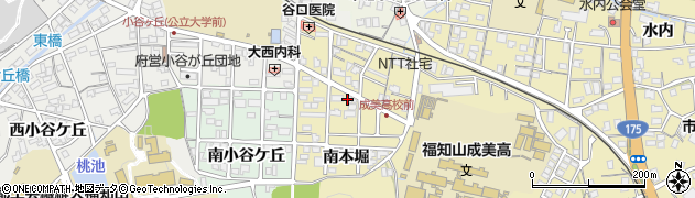 京都府福知山市南本堀周辺の地図