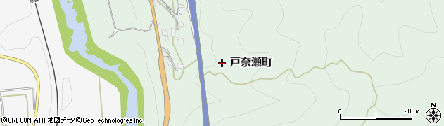 京都府綾部市戸奈瀬町周辺の地図