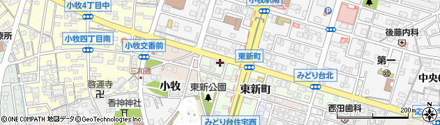 愛知銀行小牧支店 ＡＴＭ周辺の地図