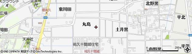 愛知県一宮市祐久周辺の地図