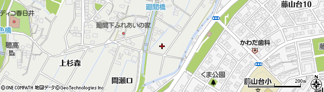 愛知県春日井市廻間町（下巳新田）周辺の地図