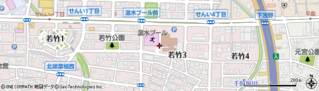 愛知県一宮市若竹周辺の地図