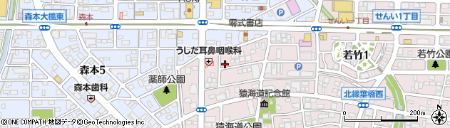 愛知県一宮市丹陽町猿海道（保領）周辺の地図