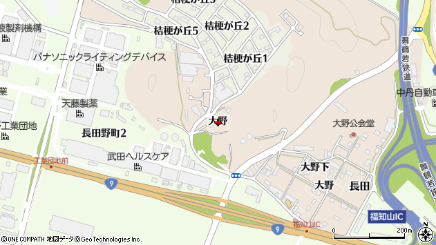〒620-0858 京都府福知山市大野の地図