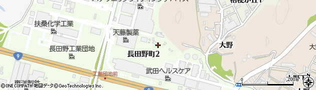 株式会社長田野ガスセンター周辺の地図