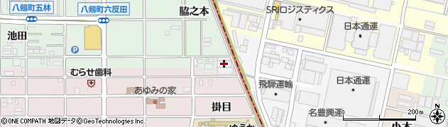 愛知県岩倉市東町（江東）周辺の地図