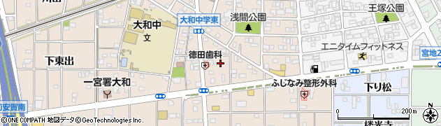 愛知県一宮市大和町苅安賀（西山王）周辺の地図