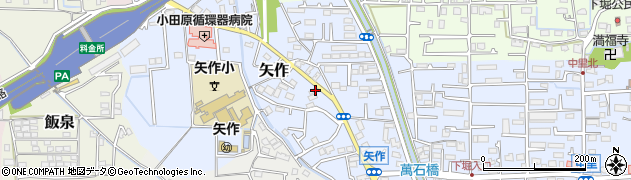 神奈川県小田原市矢作193周辺の地図