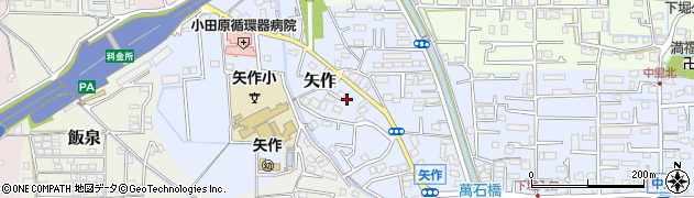 神奈川県小田原市矢作215周辺の地図