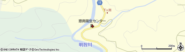 岐阜県恵那市明智町989周辺の地図