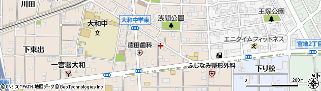 愛知県一宮市大和町苅安賀山王28周辺の地図