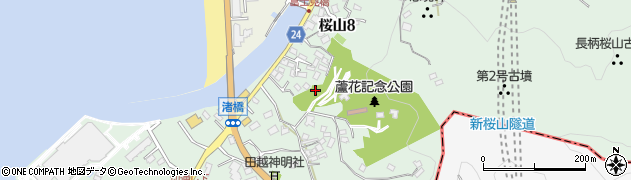 逗子市蘆花記念公園周辺の地図
