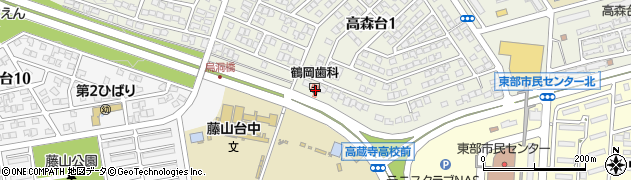 鶴岡歯科医院周辺の地図