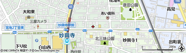 愛知銀行一宮南支店周辺の地図