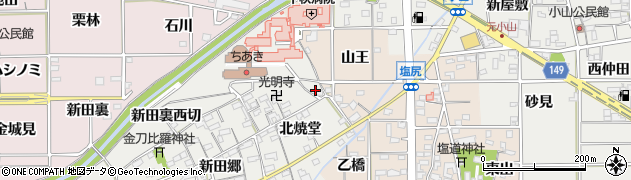 愛知県一宮市丹陽町重吉新田裏東切周辺の地図
