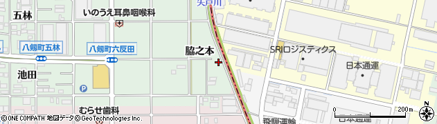 愛知県岩倉市三つ渕周辺の地図