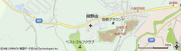 京都府綾部市田野町田野山2周辺の地図