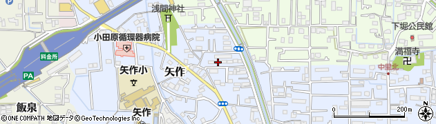 神奈川県小田原市矢作167周辺の地図