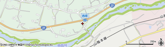 京都府綾部市西原町（中ケ沢）周辺の地図