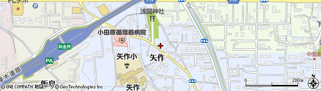 神奈川県小田原市矢作184周辺の地図