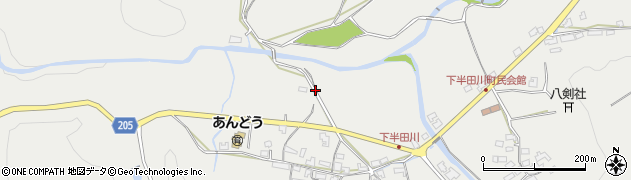 愛知県瀬戸市下半田川町周辺の地図