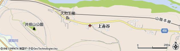 京都府綾部市野田町上赤谷周辺の地図