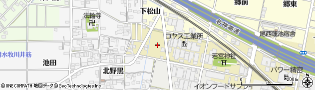 愛知県一宮市西萩原（祐久東）周辺の地図