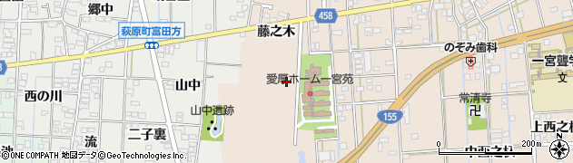 愛知県一宮市大和町苅安賀（杉之木）周辺の地図