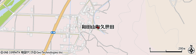 兵庫県朝来市和田山町久世田周辺の地図