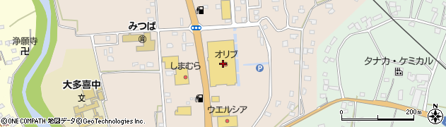 おおたきショッピングプラザ　オリブカルチャー・サービスゾーン・ゲーム城周辺の地図