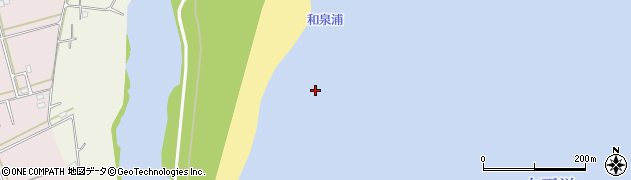 和泉浦周辺の地図